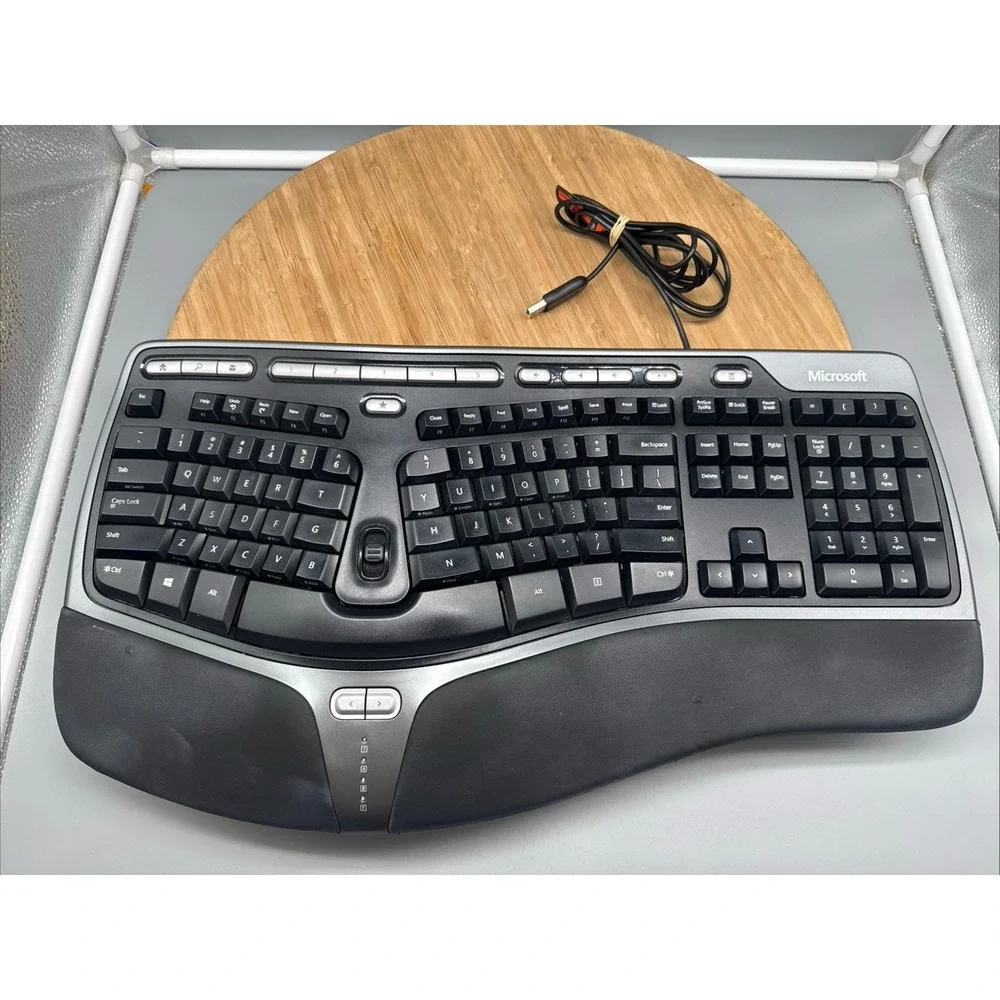 Microsoft Keyboard 4000 v1.0 Natural Ergonomic USB Wired KU-0462 Tested